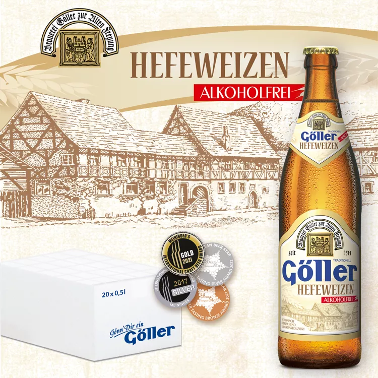 Göller Hefeweizen Alkoholfrei 20er Karton