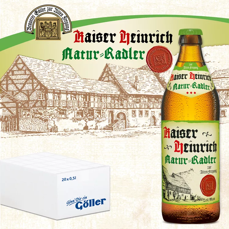 Kaiser Heinrich Natur Radler 20er Karton